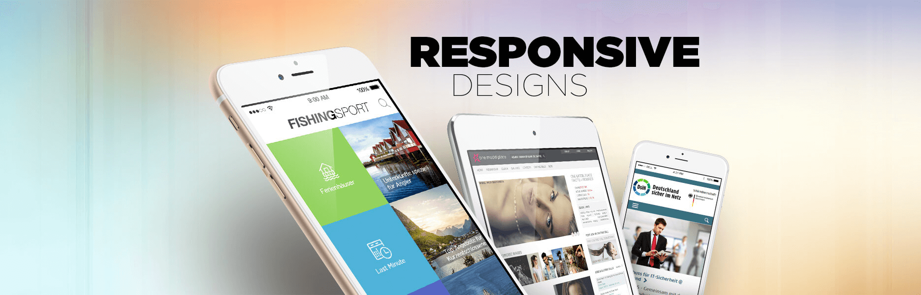 Webdesign optimiert für Smartphone Webdesign Referenzen auf Smartphones