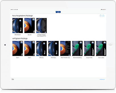 Publikationsapp für das iPad zur Offline Nutzung von Katalogen, Magazinen oder Zeitschriften